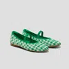 Vivaia Almond-toe Mary-jane (tamia Mary-jane) In Green
