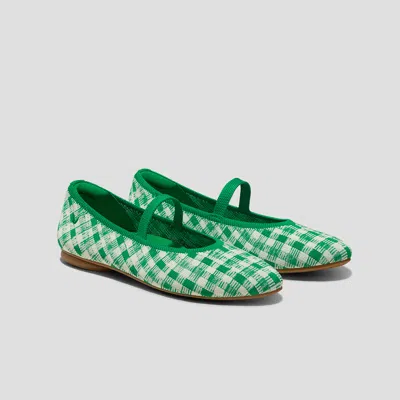 Vivaia Almond-toe Mary-jane (tamia Mary-jane) In Green