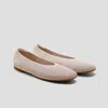 Vivaia Almond-toe Nude Flats (nubia) In Animal Print