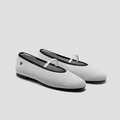 Vivaia Almond-toe Pressure-free Flats (nubia) + Rhinestone Chains In Animal Print