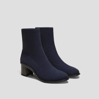 Vivaia Almond-toe Running Heel Boots (amanda) In Blue