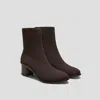 Vivaia Almond-toe Running Heel Boots (amanda) In Brown