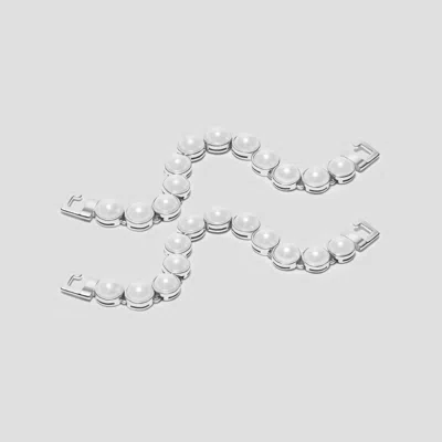 Vivaia Barbara Pearl Chains In Metallic