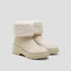 Vivaia Faux Fur Platform Chunky Wedge Boots（elaine） In White