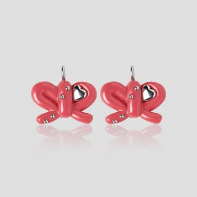Vivaia Heart Huggers Charm Set (kerri)|sunset Coral| In Red