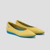 Vivaia Lightweight Pointed-ballet Flats (aria Walker) In Yellow