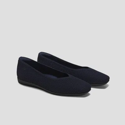 Vivaia Lightweight Square-toe V-cut Flats (margot Walker) In Blue