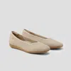 Vivaia Lightweight Square-toe V-cut Flats (margot Walker) In Nude