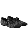 Vivaia Margot Mary-jane Square-toe Ballet Flats In Black