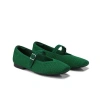 Vivaia Square-toe Mary-jane In Forest Green