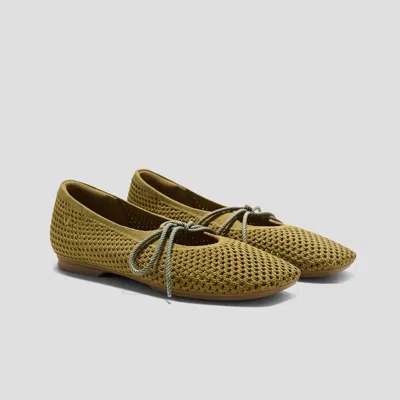 Vivaia Margot™ Square-toe Mesh Flats (makayla)|mustard|us 10.5 In Brown