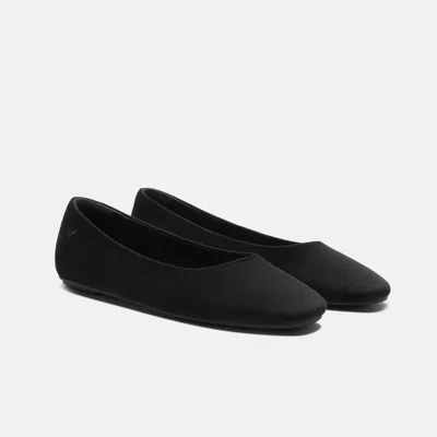 Vivaia Mini Square-toe Velvet Flats (jazura)|black|eu 35