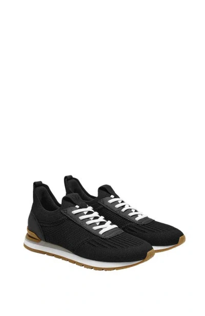 Vivaia Mix-texture Slip-on Sneakers In Black