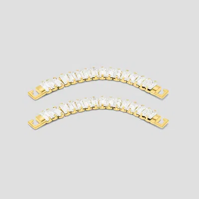 Vivaia Nubia Rhinestone Chains In Gold