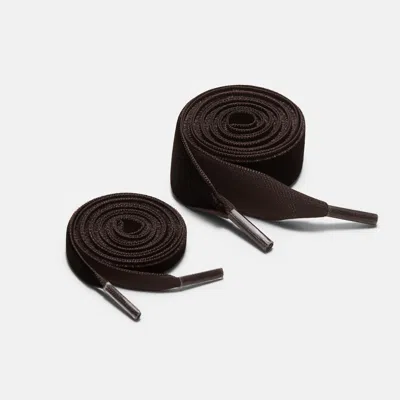 Vivaia Nylon Shoelace Set (romie)|dark Chocolate|one-size In Brown