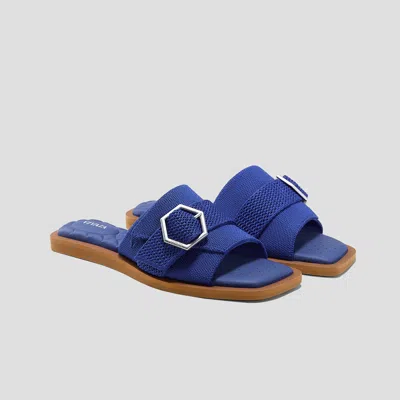 Vivaia Pillow Top Slide Sandal (micah) In Blue