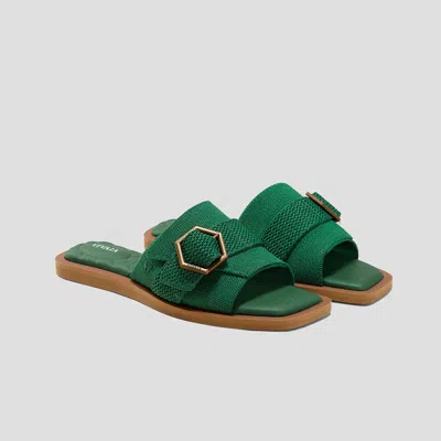 Vivaia Pillow Top Slide Sandal (micah) In Green