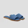 Vivaia Pillow Top Slide Sandals (manuella) In Blue