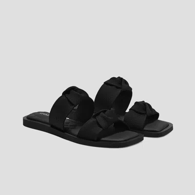 Vivaia Pillow Top Slide Strappy Sandal (maisa) In Black