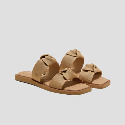 Vivaia Pillow Top Slide Strappy Sandal (maisa) In Brown