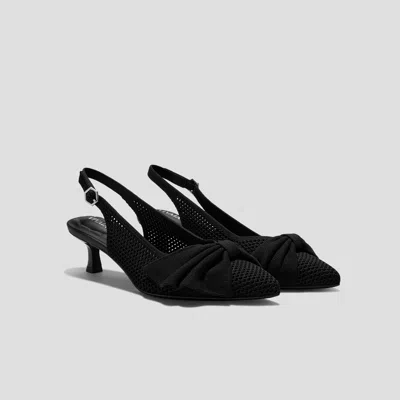 Vivaia Pointease™ Bow Slingback Heels (sanna)|black Fishnet|us 11