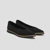 Vivaia Pointed-toe All-day Standing Flats In Black