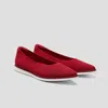 Vivaia Pointed-toe All-day Standing Flats (veronica) In Red
