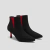 Vivaia Pointed-toe Ankle Heel Boots (alexandra) In Black
