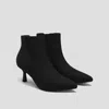 Vivaia Pointed-toe Ankle Heel Boots (alexandra) In Black