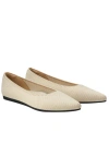 Vivaia Pointed-toe Ballet Flats In Neutral