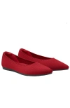Vivaia Pointed-toe Ballet Flats In Red