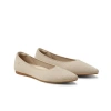 Vivaia Pointed-toe Ballet Flats In Almond