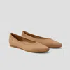 Vivaia Pointed-toe Ballet Flats In Brown