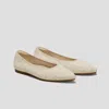 Vivaia Pointed-toe Ballet Flats (aria 5° Hemp) In White