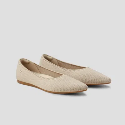 Vivaia Pointed-toe Ballet Flats In Gold