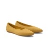 Vivaia Pointed-toe Ballet Flats In Ginger Yellow