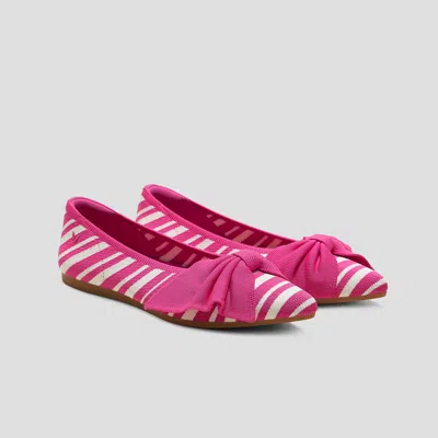 VIVAIA POINTED-TOE BOW FLATS (AZURA)