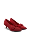 Vivaia Pointed-toe Bow Kitten Heels