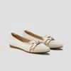Vivaia Pointed-toe Bow Loafers (michelle 2.0) In Neutral