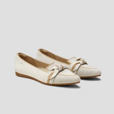 Vivaia Pointed-toe Bow Loafers (michelle 2.0) In Neutral