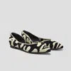 Vivaia Pointed-toe D'orsay Flats (melia) In Black