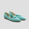 Vivaia Pointed-toe D'orsay Flats (melia) In Blue