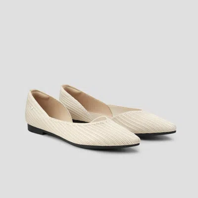 Vivaia Pointed-toe D'orsay Flats (melia) In Neutral