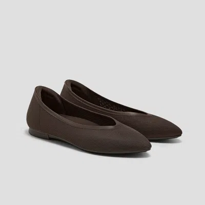 Vivaia Pointed-toe Dual-cushion City Flats  (flat Pro) In Brown
