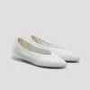 Vivaia Pointed-toe Dual-cushion City Flats  (flat Pro) In White