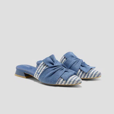 Vivaia Pointed-toe Knot Sandals (yaffa Pro) In Blue