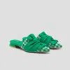 Vivaia Pointed-toe Knot Sandals (yaffa Pro) In Green