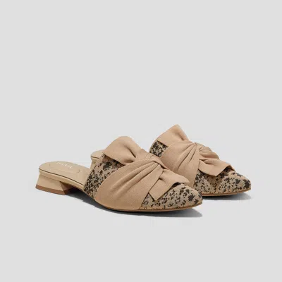 Vivaia Pointed-toe Knot Sandals (yaffa Pro) In Neutral