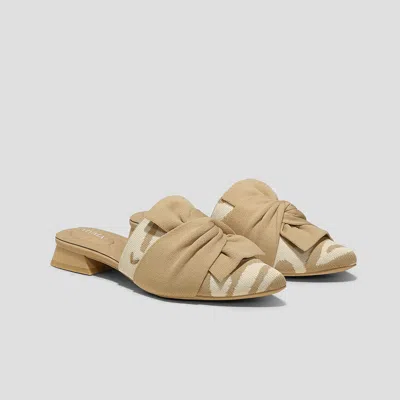 Vivaia Pointed-toe Knot Sandals (yaffa Pro) In Neutral