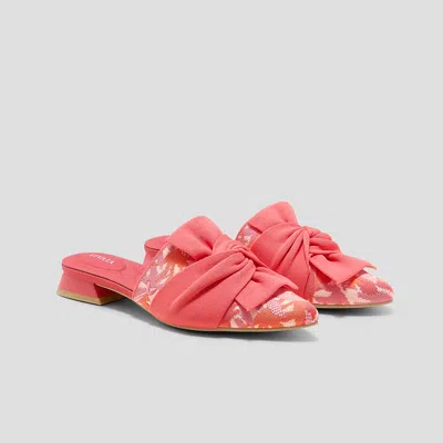 Vivaia Pointed-toe Knot Sandals (yaffa Pro) In Pink